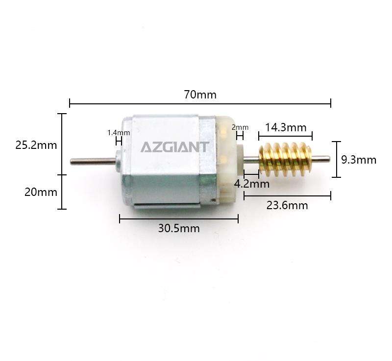AZGIANT Replac<i></i>ement Car Steering Wheel Column Latch Lock Actuator Carbon Brush Motor for Nissan 370Z